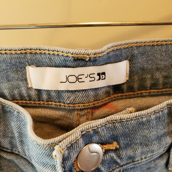 Joe's high-rise straight ankle raw hem button fly jeans size 31 NWT! - Picture 3 of 8